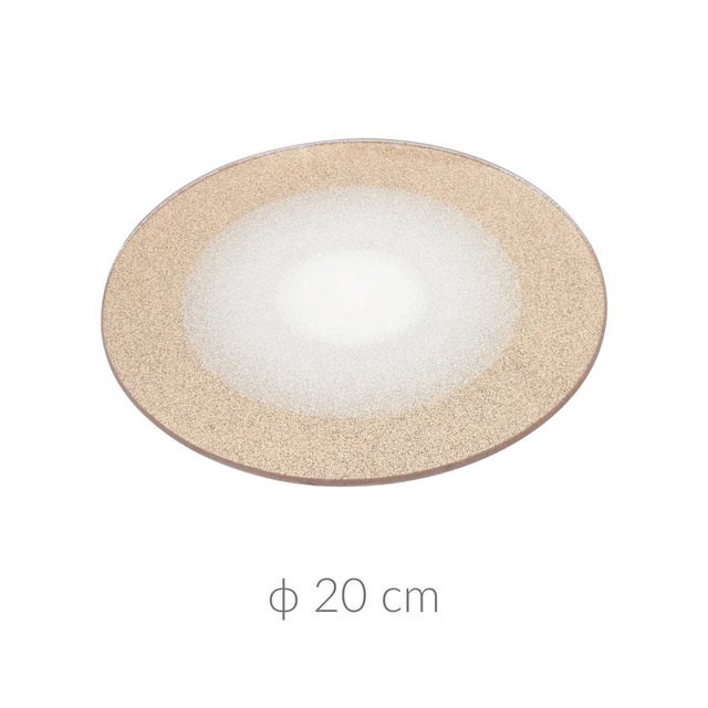 Farfurie decorativa, sclipici auriu