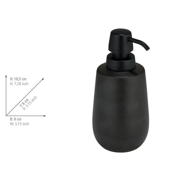 Dispenser ceramic NERNO, Ø 8 cm, 490 ml