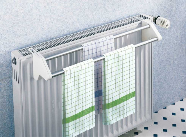 Uscător de rufe TWIN, suport pentru calorifer, WENKO