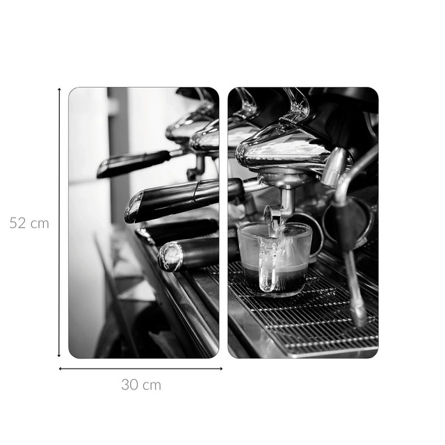 Plite din sticla cu picioare antiderapante, ESPRESSO