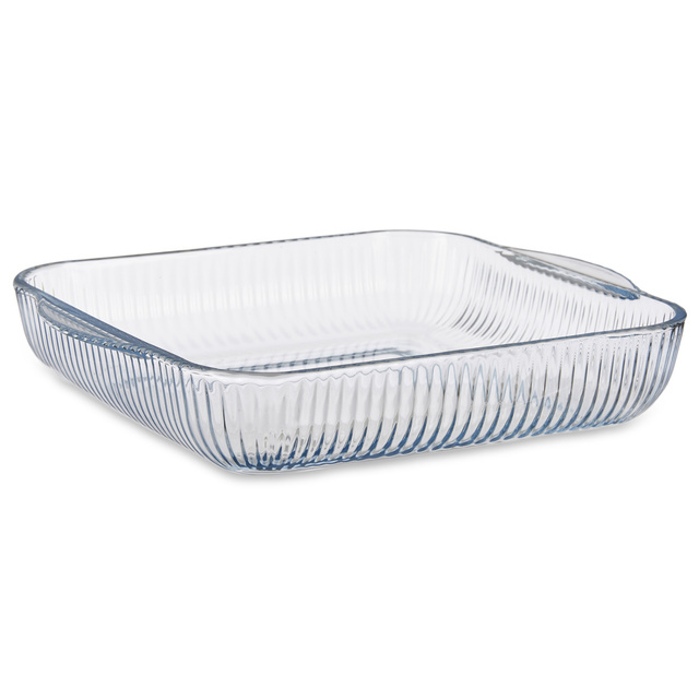 Tava de copt pentru o persoana, sticla canelata