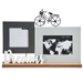 Cadru foto pentru 2 fotografii, cu inscriptie si bicicleta decorativa