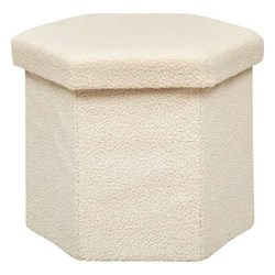 Puf cub HEXA, cu spațiu de depozitare, 46 x 40 x 38 cm.