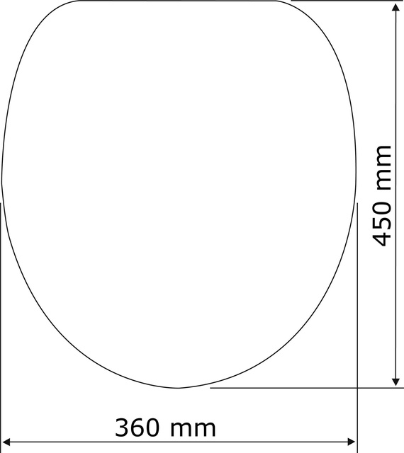 Toilet seat Aurora, white, Thermoplast