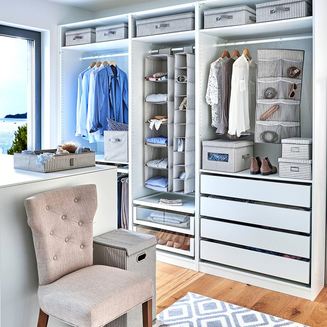 Cutie de carton inchisa, organizator de living functional si stilat.