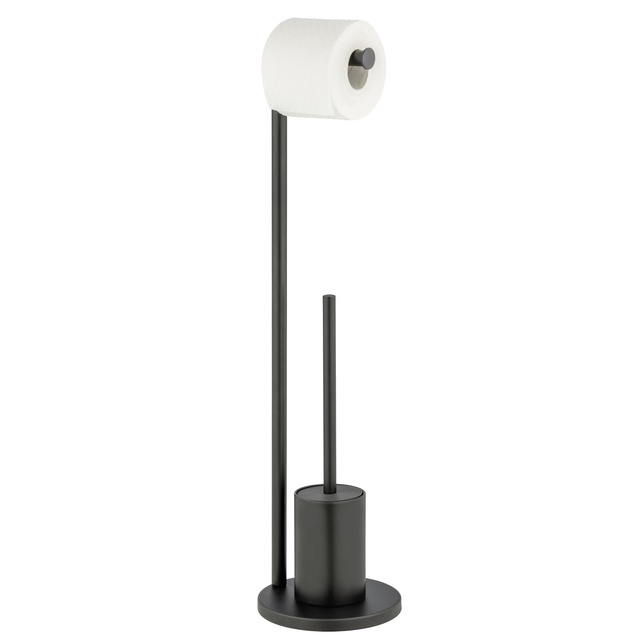 Suport pentru peria de toaleta FERLA cu suport pentru hartie, 2 în 1