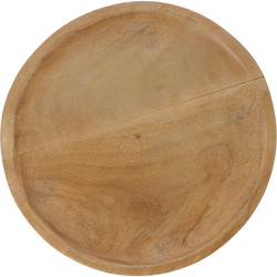 Farfurie din lemn NIG, Ø 28 cm