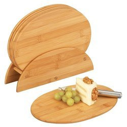 Tăvițe de bambus pentru bucătărie + suport, 7 piese în set, ZELLER