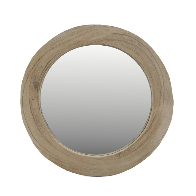 Oglinda cu rama din lemn Factory, 38 x 17 cm