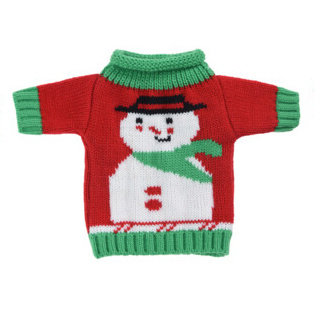 Husa pentru sticla de vin XMAS, 26 cm