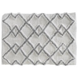 Covor de baie ETNIC, 50 x 75 cm, model gri
