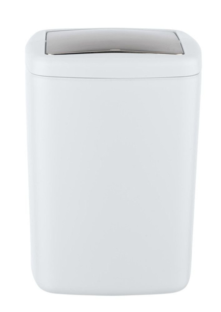 Coș cosmetic oscilant, 8,5 L, dimensiunea L, culoare alb, Wenko