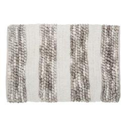 Covor de baie, 50 x 75 cm, dungi gri și albe