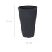 Ghiveci rotund CAPRI înalt, Ø 35 x 55 cm