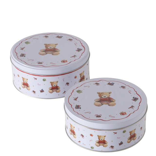 Cutie pentru prăjituri BAILEY, pictată manual, 2 bucăți