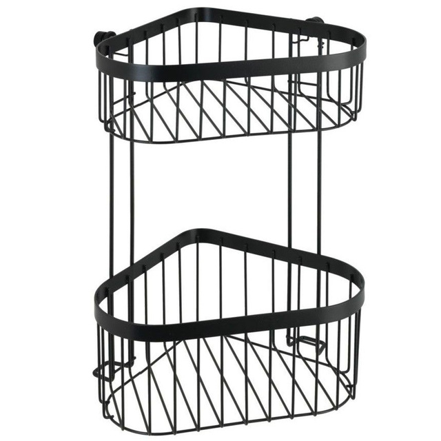 Raft baie cu două niveluri Classic Plus, Negru, 33x23,5x18,5 cm, WENKO