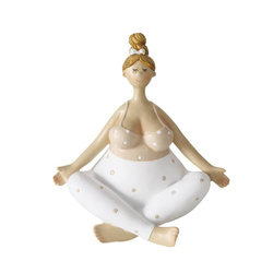 Figurină din porțelan Yoga, femeie, 22 cm