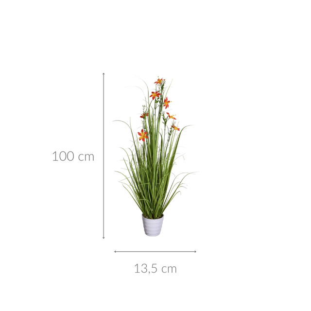 Floare artificială în ghiveci Flori de câmp, 100 cm