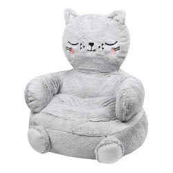 Puf pentru camera copiilor în formă de pisică, 45 x 45 cm