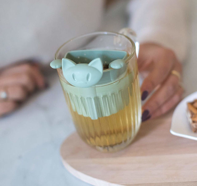 Infuzor de ceai MIAOU, KOZIOL, roz regină