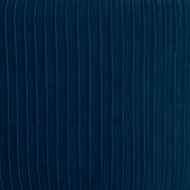 Puf de velur SOLARO cu picioare aurii, albastru, Ø 35 cm