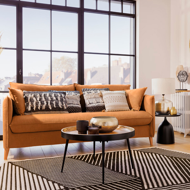 Covor de terasa cu model geometric, 160 x 230 cm