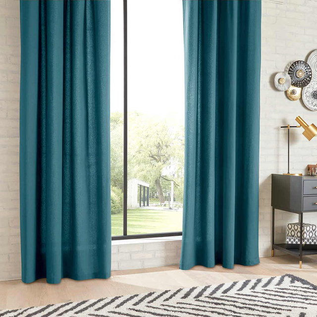 Perdea din bumbac ANJALI cu inele, 135 x 240 cm