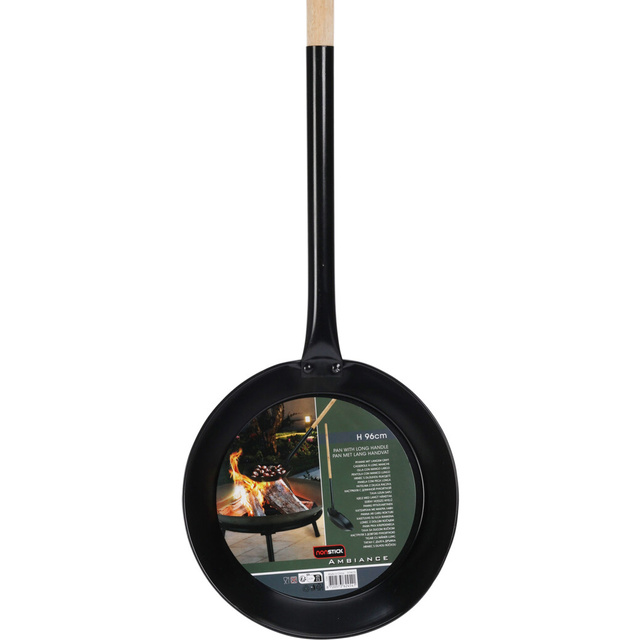 Tigaie pentru foc cu maner lung, 96 cm