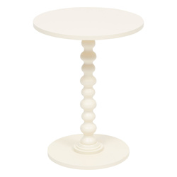 Măsuță de cafea ALIX cu picior decorativ, Ø 38 cm