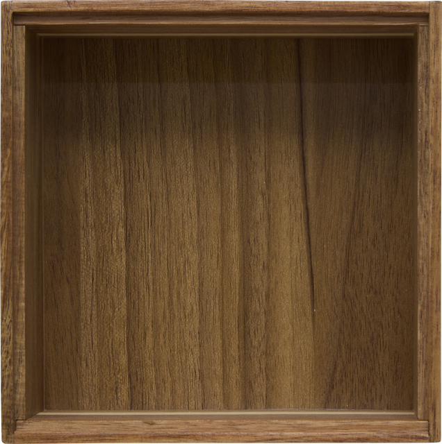 Organizerul pătrat din lemn TIDY SMART, 15 x 15 x 7 cm