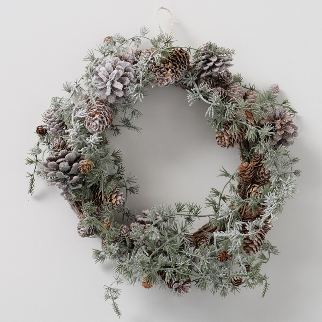 Coroană handmade din conuri TANNENZAPF, Ø32 cm