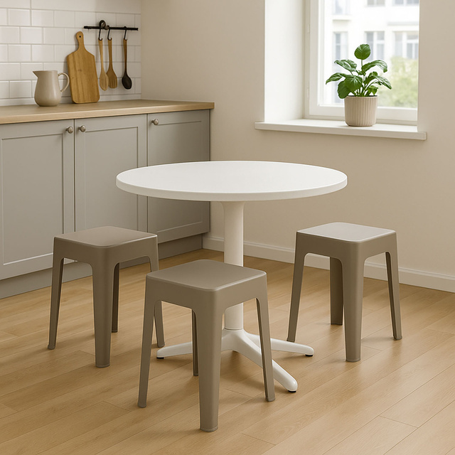 Scaun ușor din plastic, 33 x 33 x 47 cm