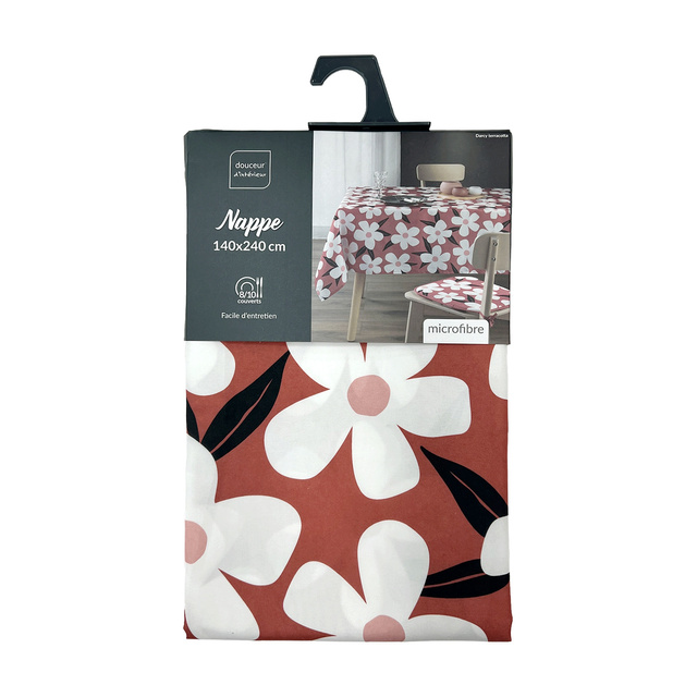 Fata de masa din poliester cu imprimeu DARCY, 140 x 240 cm