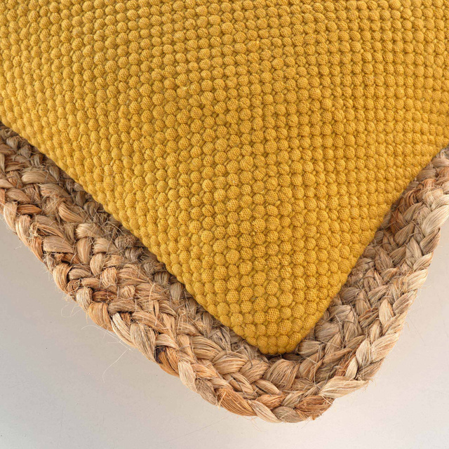 Perna decorativa cu margini din iuta, 30 x 50 cm