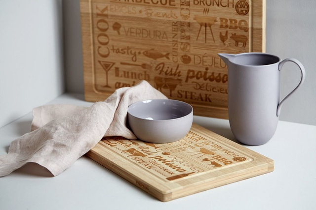 Tocator din bambus cu maner, WENKO