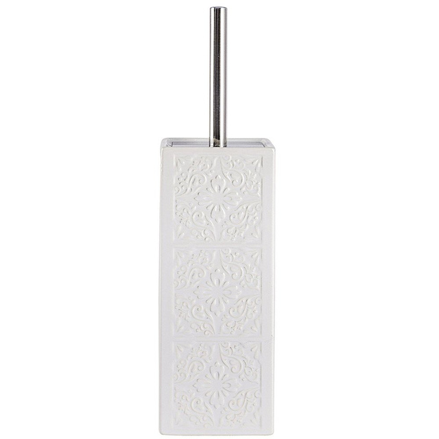 Recipient pentru perie CORDOBA + perie WC, WENKO, alb