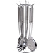 Accesorii de bucatarie cu suport, inox, 6 bucati