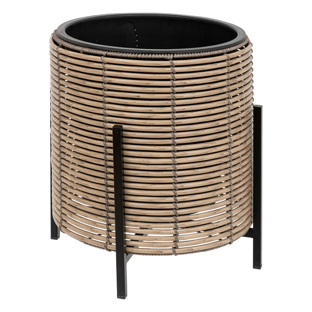 Set ghivece cu flori pe suporturi, 3 buc.