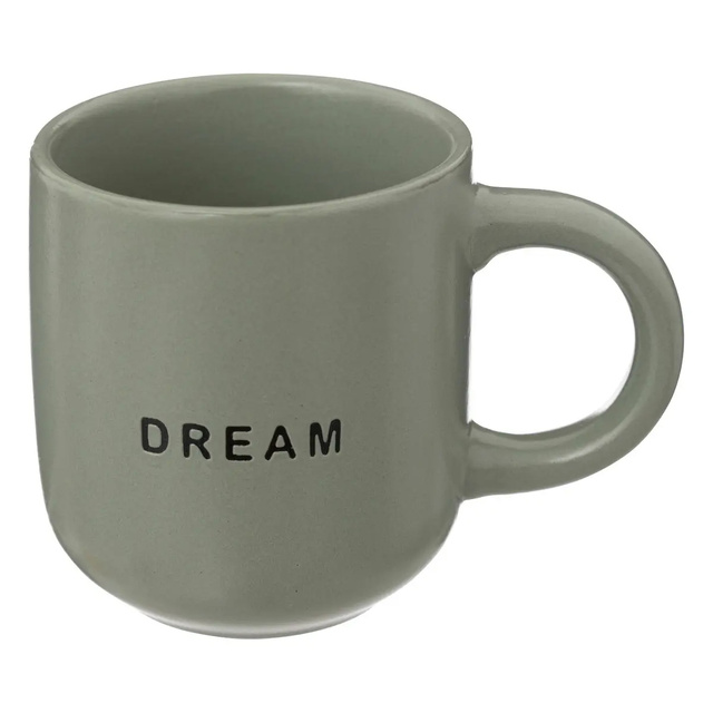 Set de 4 căni ceramice cu suport din bambus, 240 ml