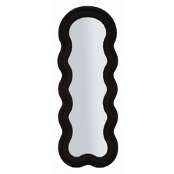 Oglindă de perete TEDDY cu ramă textilă tip teddy-fleece, înălțime 160 cm