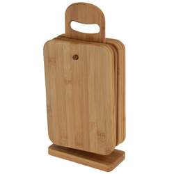 6 tăvițe de bambus pentru bucătărie + suport inclus