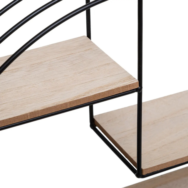 Poliță de perete MIRNA cu decor vegetal, 39,3 x 10,5 x 36 cm