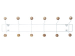 Cuier de perete pentru haine SATURNUS, butoane din lemn, 53,5 cm