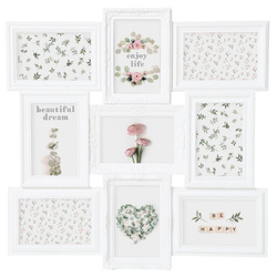 Rama foto colaj 9 fotografii, Alb, 50x50x2 cm, Atmosphera Créateur d'intérieur,