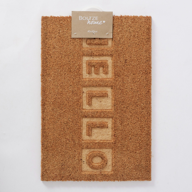 HELLO covor fibra de cocos, 60 x 40 cm