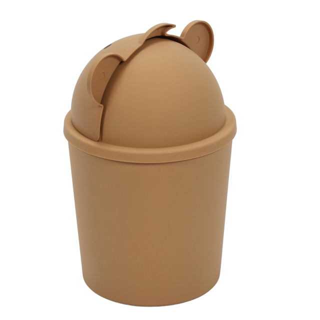 Coș mic de gunoi în formă de ursuleț pentru o cameră de copii, 1,5 l
