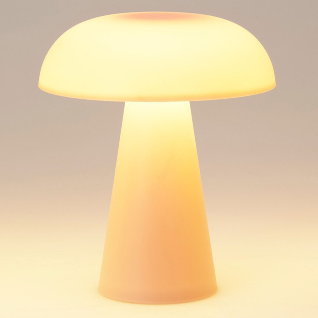 Lampa ciupercă RILO, Ø 15 x 18 cm, roz.