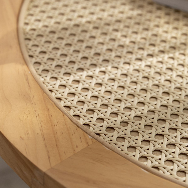 Masuta de cafea Kali, blat din impletitura vieneza