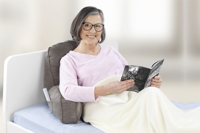 Pernă cu buzunar pentru telefon, telecomandă