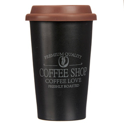 Cana de cafea pentru masina COFFEE SHOP, capac din silicon, 440 ml